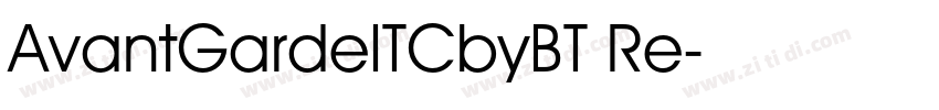AvantGardeITCbyBT Re字体转换